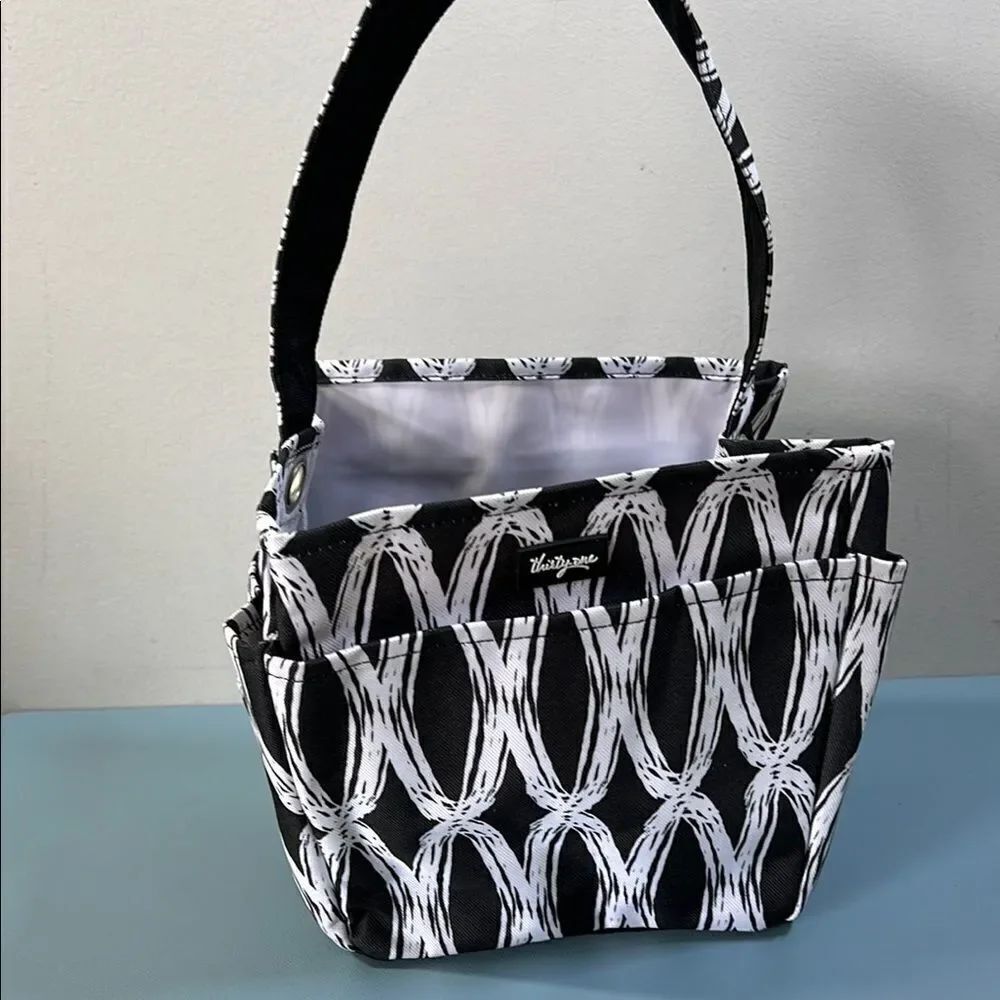 Thirty-one Black and White Geometric Tote NWOT